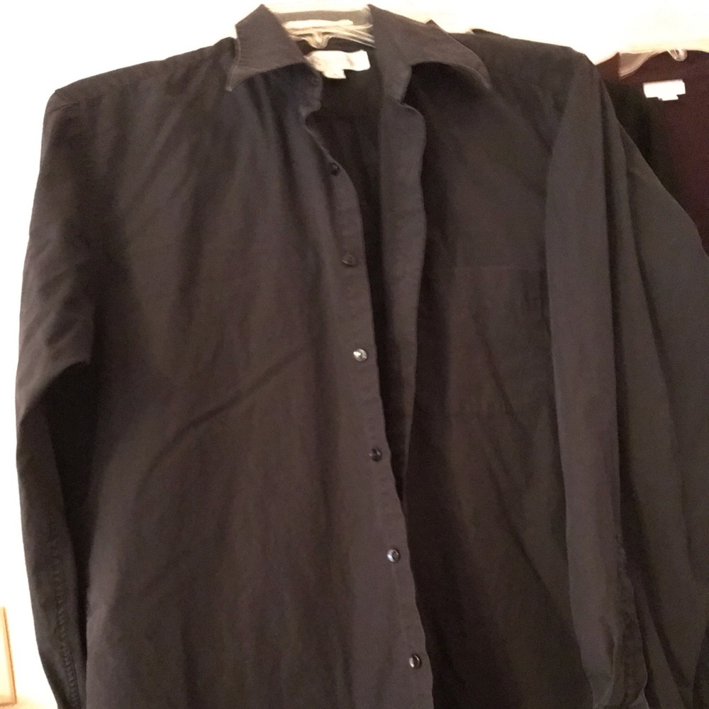 Perry Ellis L/S Black Dress Shirt Size 16